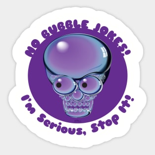 Bubble Skull Sticker